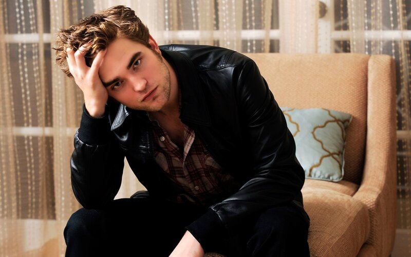 Man in Leather Jacket — Black, Contemplative, Photograph