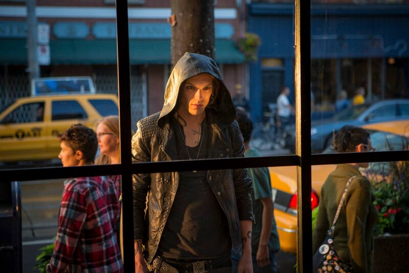 Man in Leather Jacket — Black, Dramatic, Afternoon, Photograph