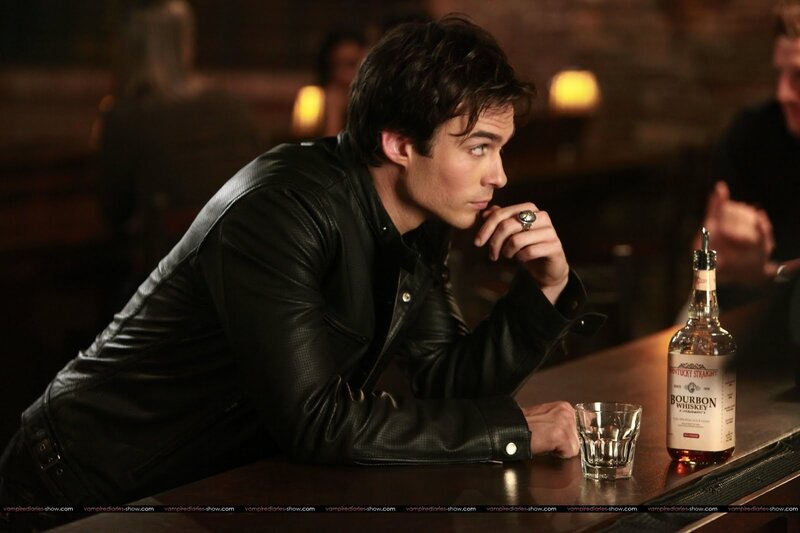 Man in Leather Jacket — Black, Dramatic, Night, Photograph, Bar