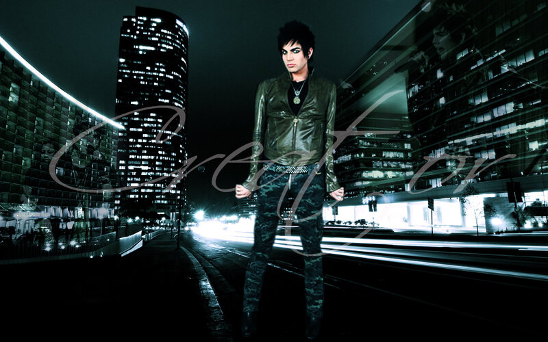 Man in Leather Jacket — Black, Dramatic, Night