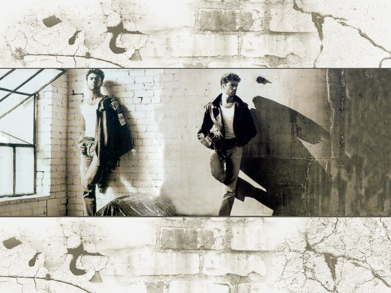 Man in Leather Jacket — Black, Dramatic, Photograph, Brick Wall