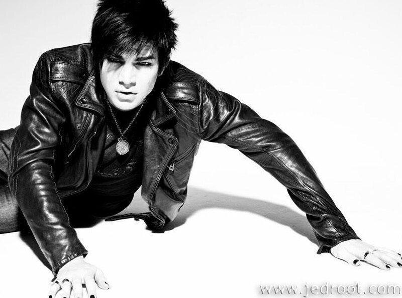 Man in Leather Jacket — Black, Dramatic, Photograph, Leather Jacket, Necklace