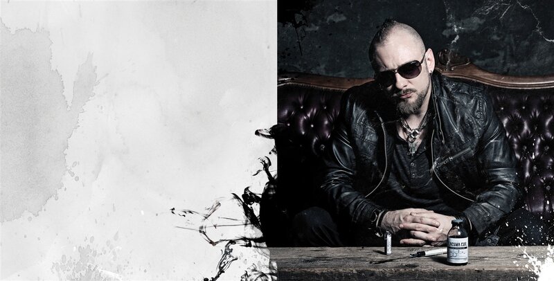 Man in Leather Jacket — Black, Dramatic, Photograph, Sunglasses, Leather Couch