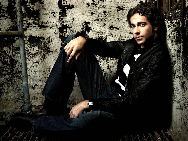 Man in Leather Jacket — Black, Dramatic, Photograph, Wall, Jeans