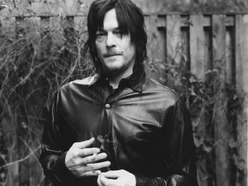 Man in Leather Jacket — Black, Serious, Photograph, Cigarette