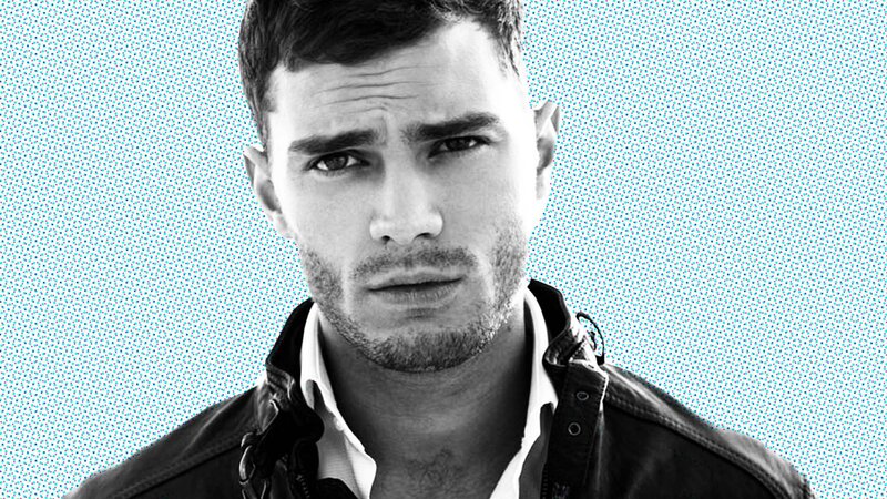 Man in Leather Jacket — Black, Serious, Photograph, Collar