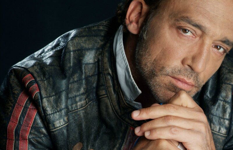 Man in Leather Jacket — Black, Serious, Photograph, Hand