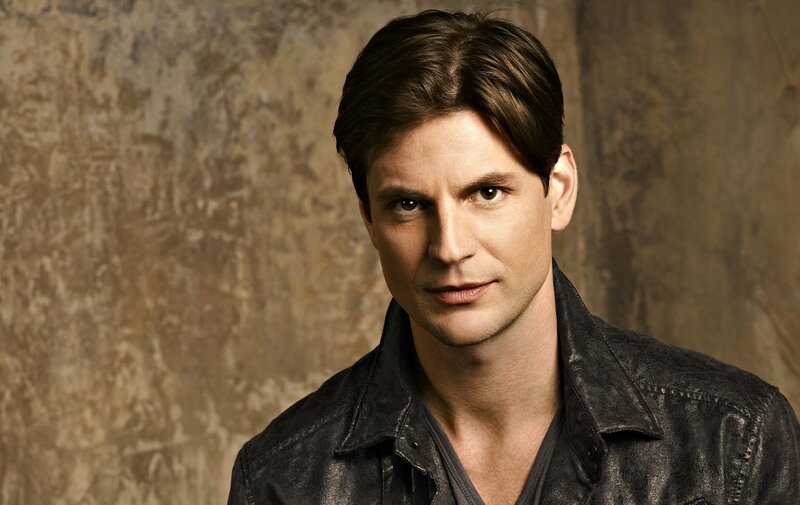Man in Leather Jacket — Black, Serious, Photograph, Leather Jacket, Brown Hair