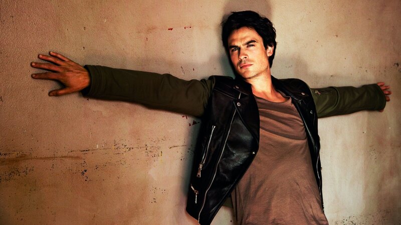 Man in Leather Jacket — Brown, Dramatic, Photograph, Wall, Leather Jacket