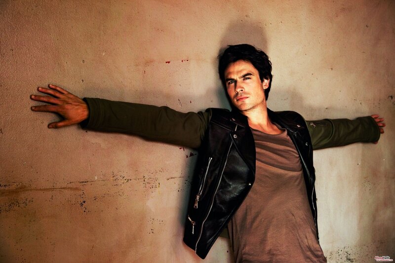Man in Leather Jacket — Brown, Dramatic, Photograph, Wall