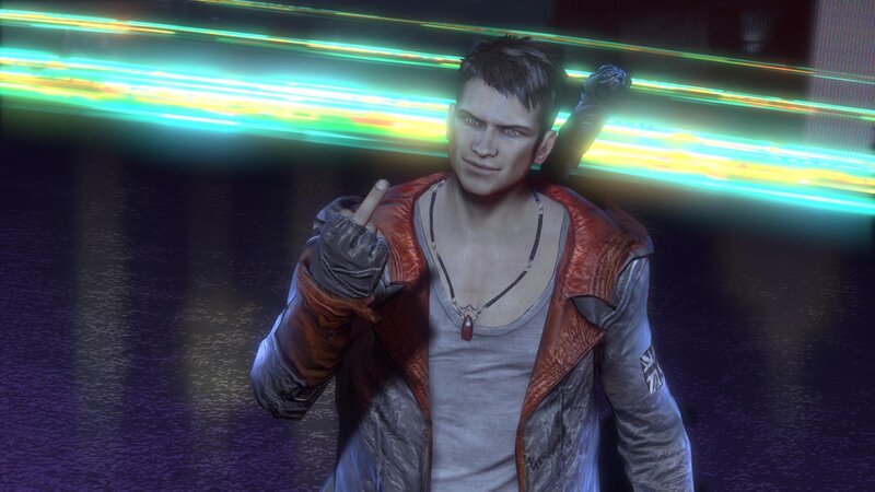 Man in Leather Jacket — Purple, Dark