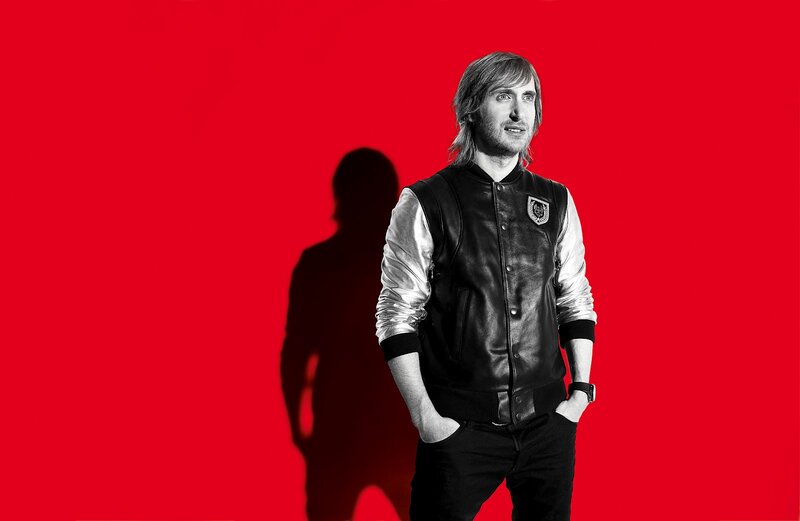 Man in Leather Jacket — Red, Dramatic, Photograph