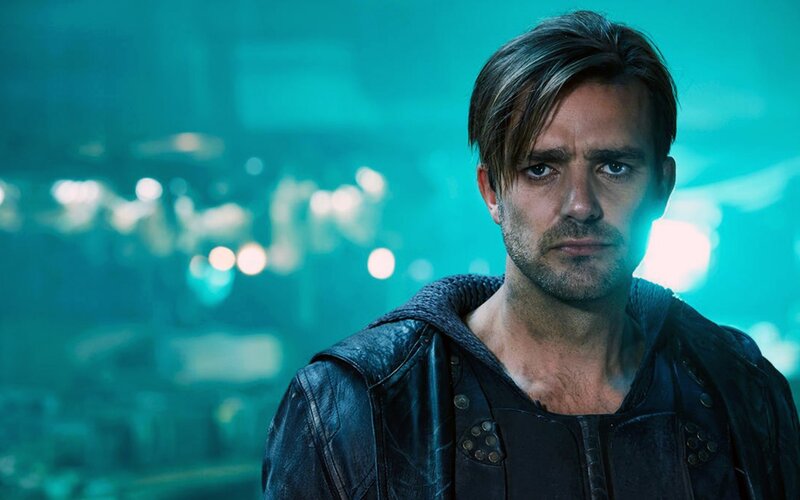 Man in Leather Jacket — Teal