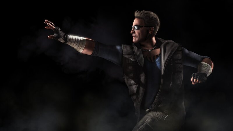 Man in Leather Vest — Black, Dramatic, Night