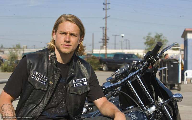 Man in Leather Vest — Black, Serious
