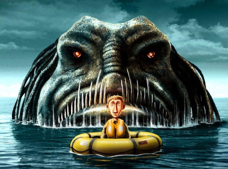 Man in Life Raft