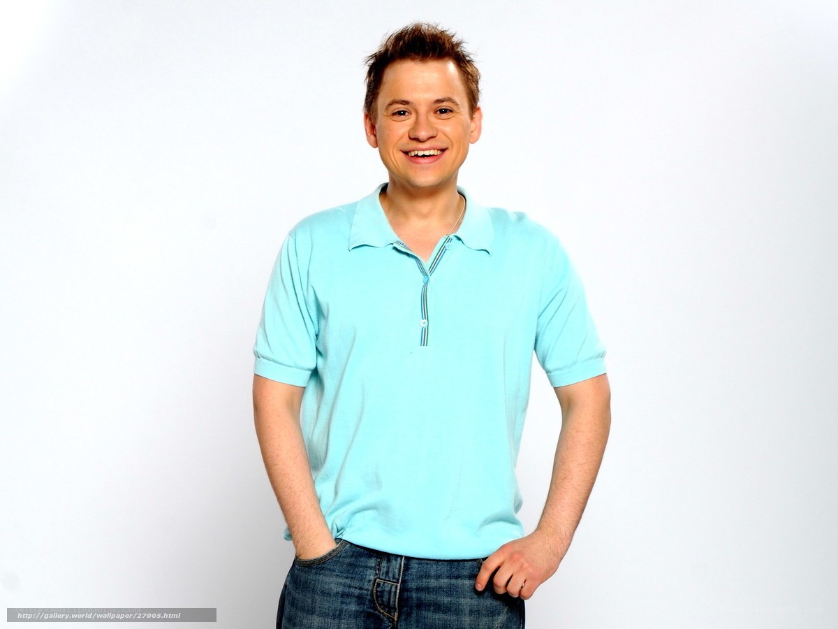 man in light blue polo shirt