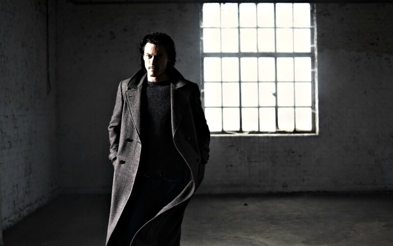Man in Long Coat — Gray, Dramatic