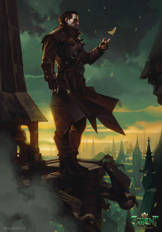 Man in Long Coat — Green
