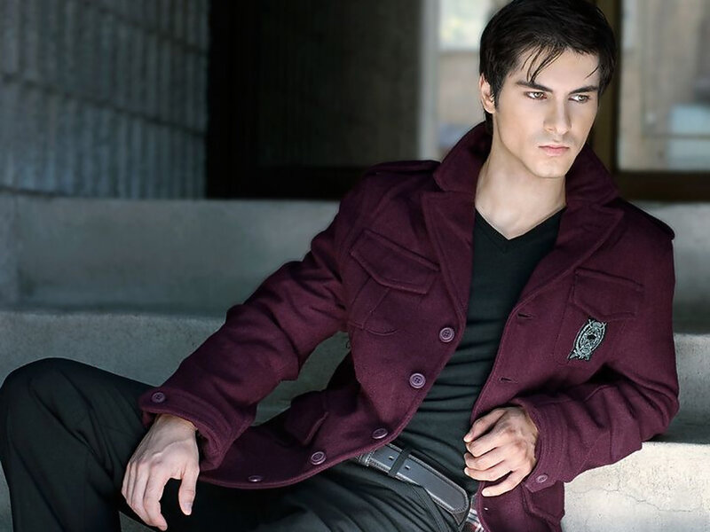 Man in Maroon Jacket