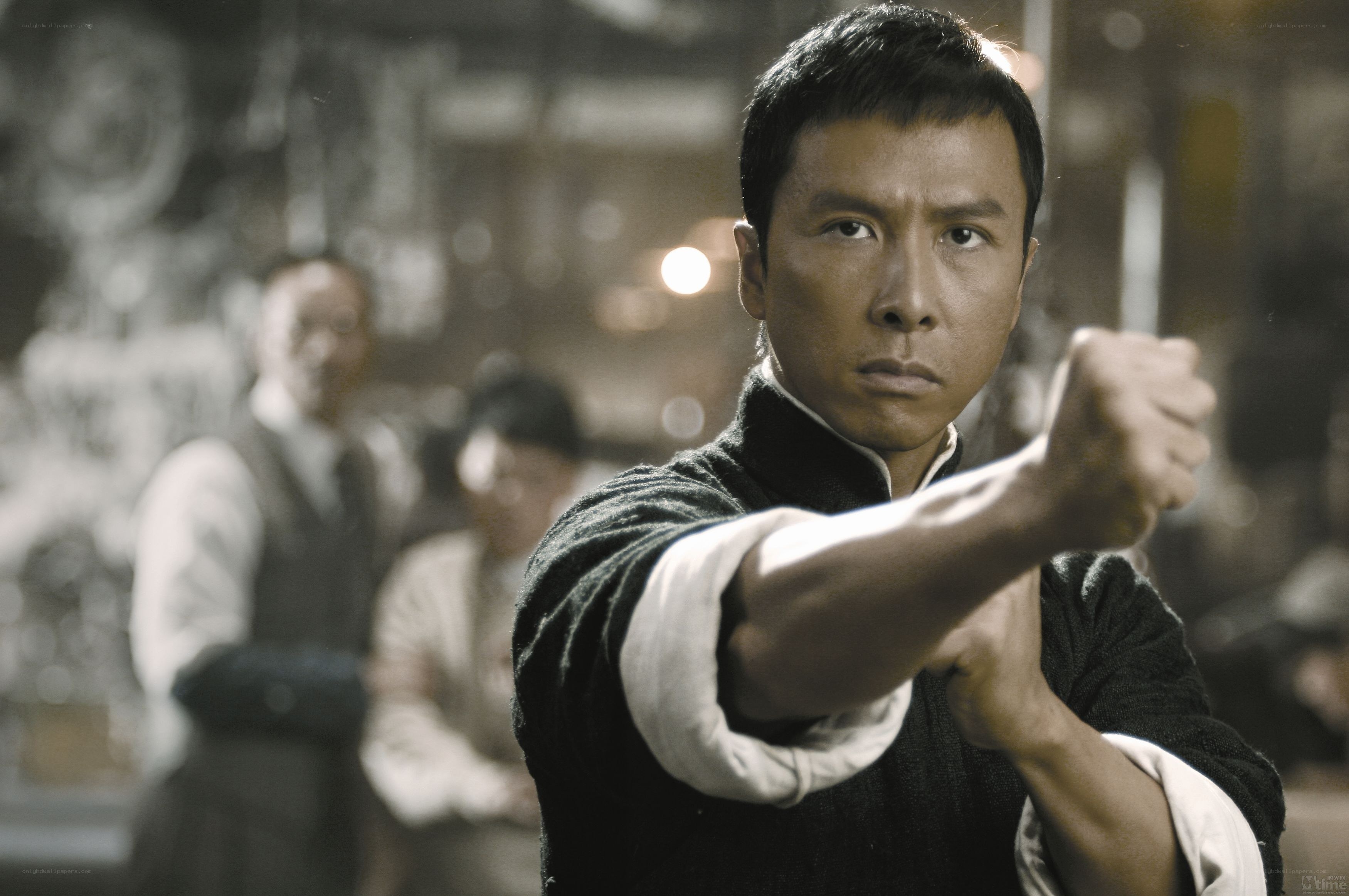 Man in martial arts pose