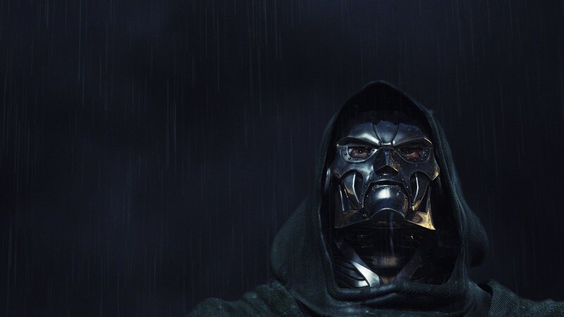 Man in Mask and Hood — Black