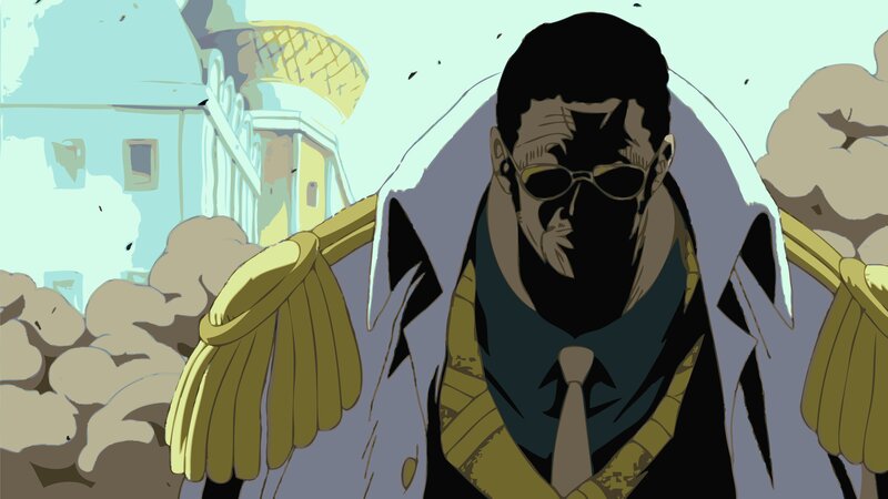 Man in Military Coat — Blue, Dramatic, Anime, Sunglasses