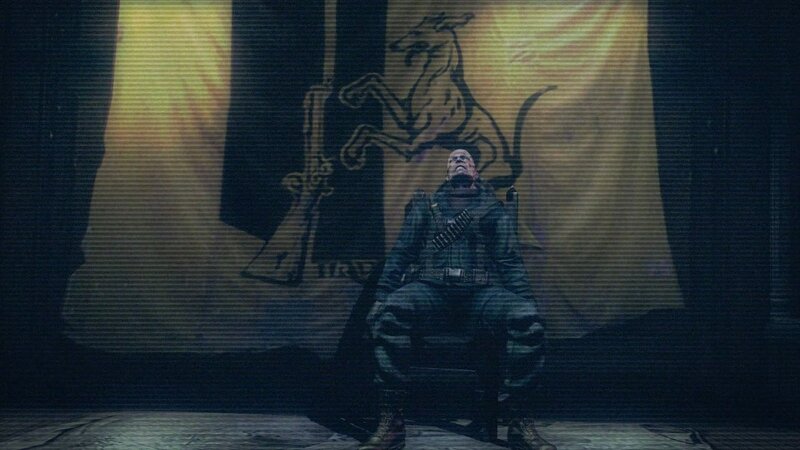 Man in Military Gear — Black, Dark, Dramatic