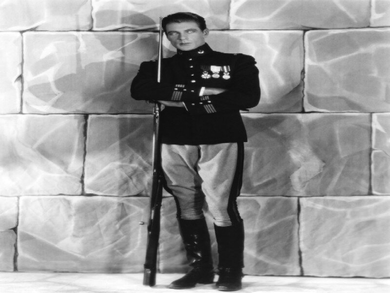 Man in Military Uniform — Black, Dramatic, Photograph