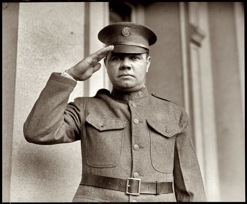 Man in Military Uniform — Black, Formal, Photograph, Hat, Salute