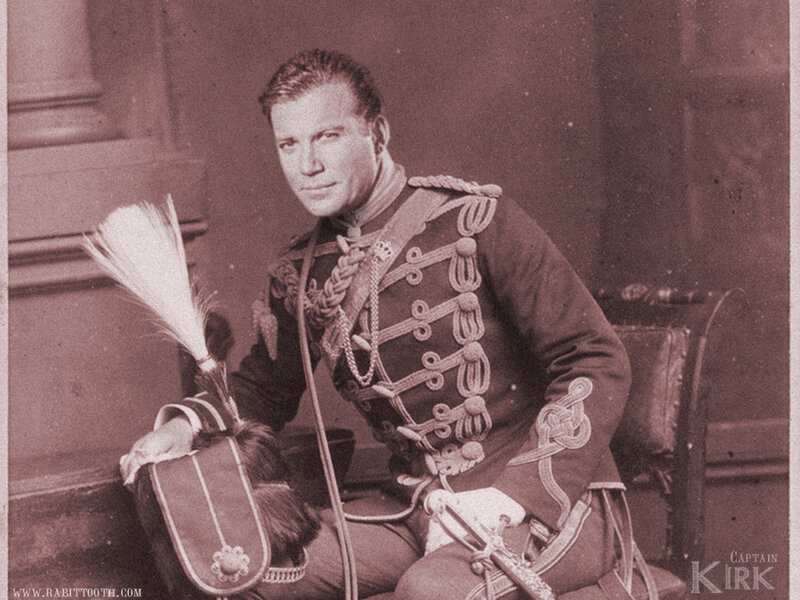 Man in Military Uniform — Brown, Dramatic