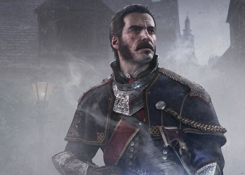 Man in Military Uniform — Gray, Dramatic