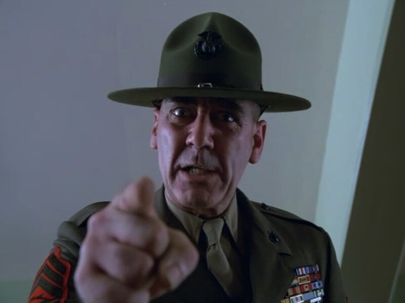 Man in Military Uniform — Green, Intense