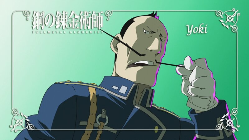 Man in Military Uniform — Green, Serious, Anime