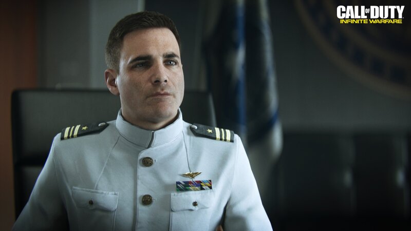 Man in Military Uniform — White