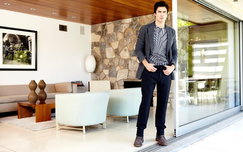 Man in Modern Living Room