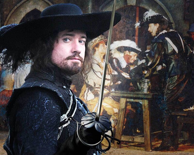 Man in Musketeer Costume