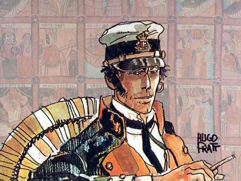 Man in Naval Uniform — Brown, Serious