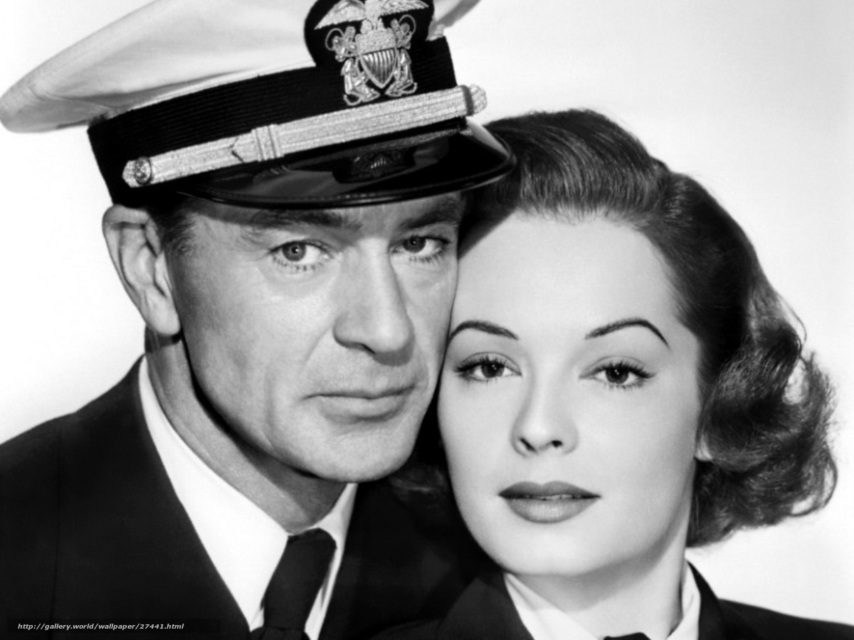 Man in naval uniform with woman