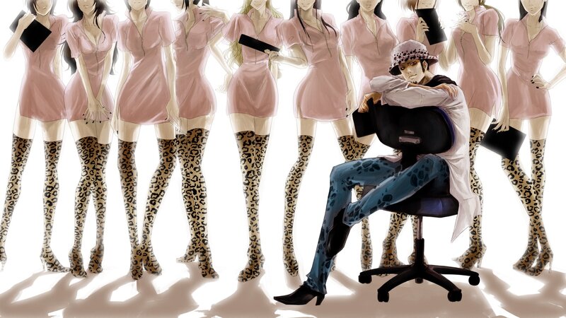 Man in Office Chair — Pink