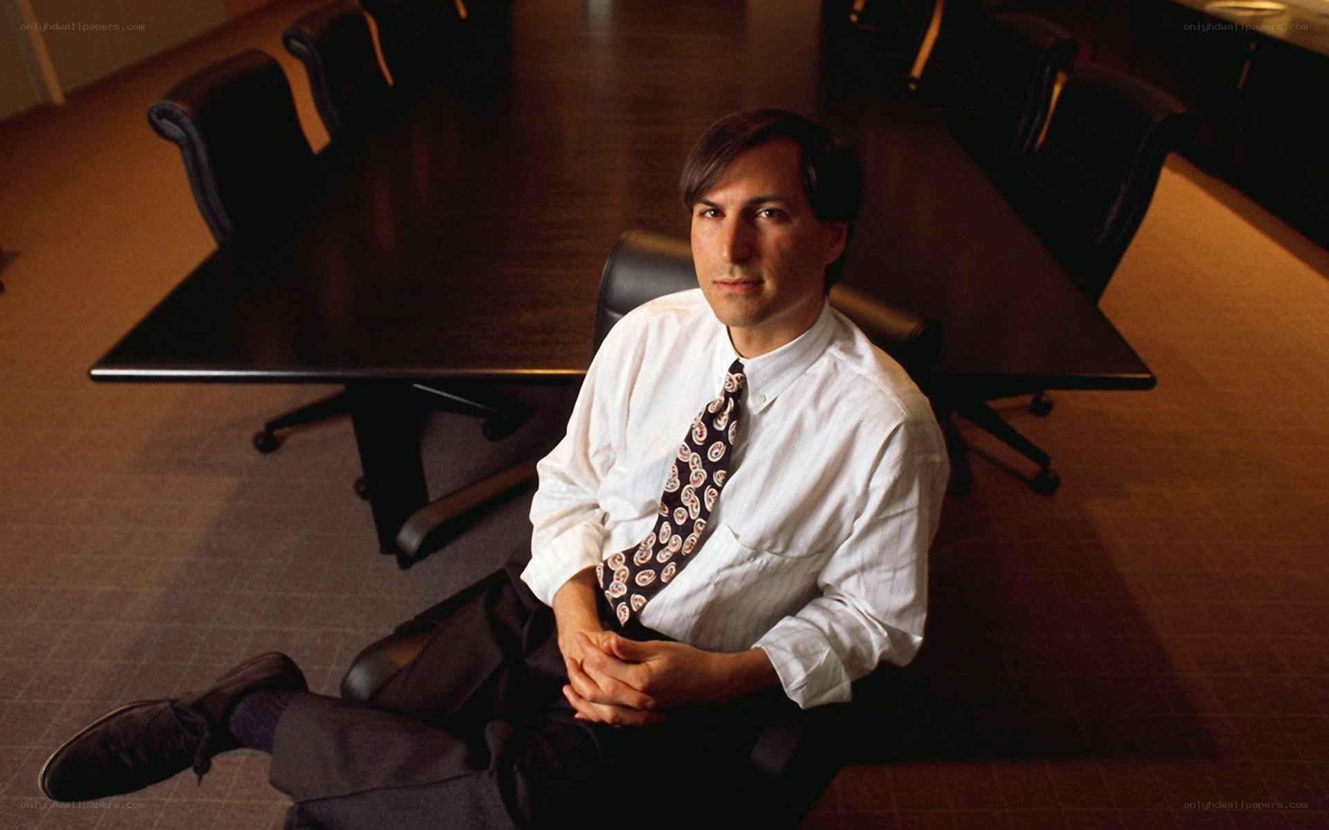 man in office chair