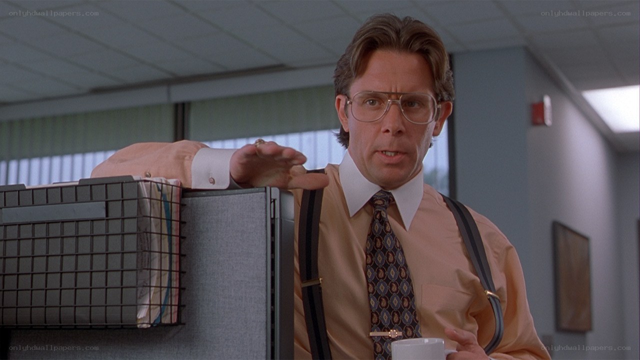 man in office cubicle