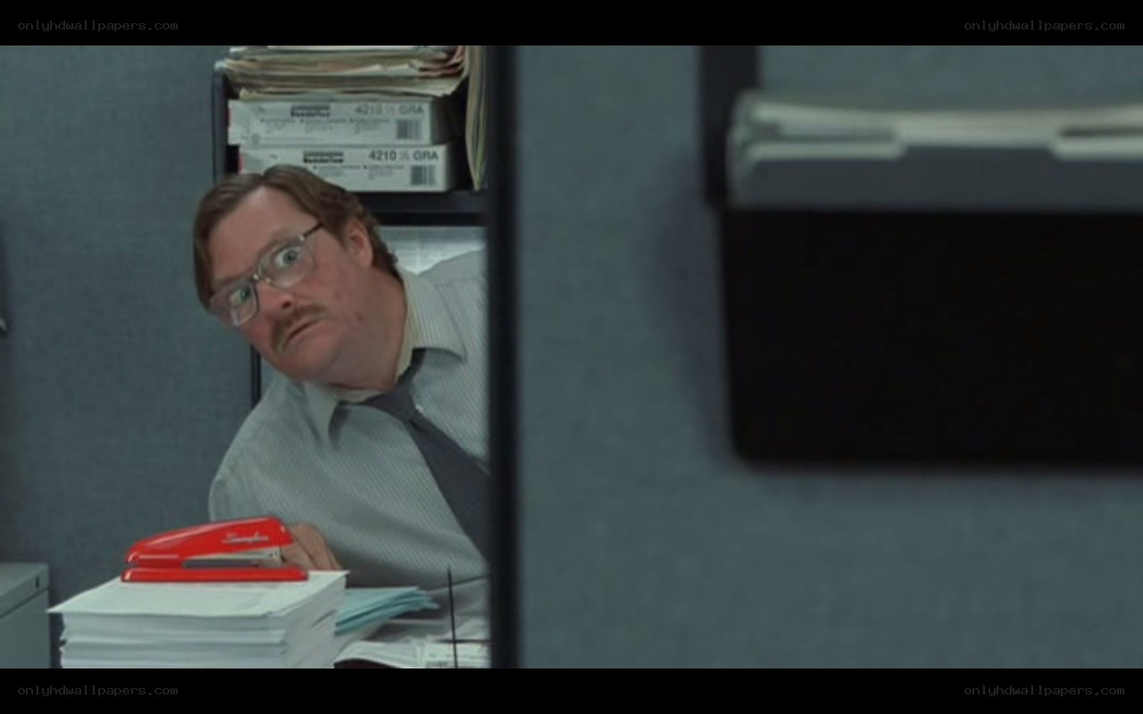 man in office cubicle