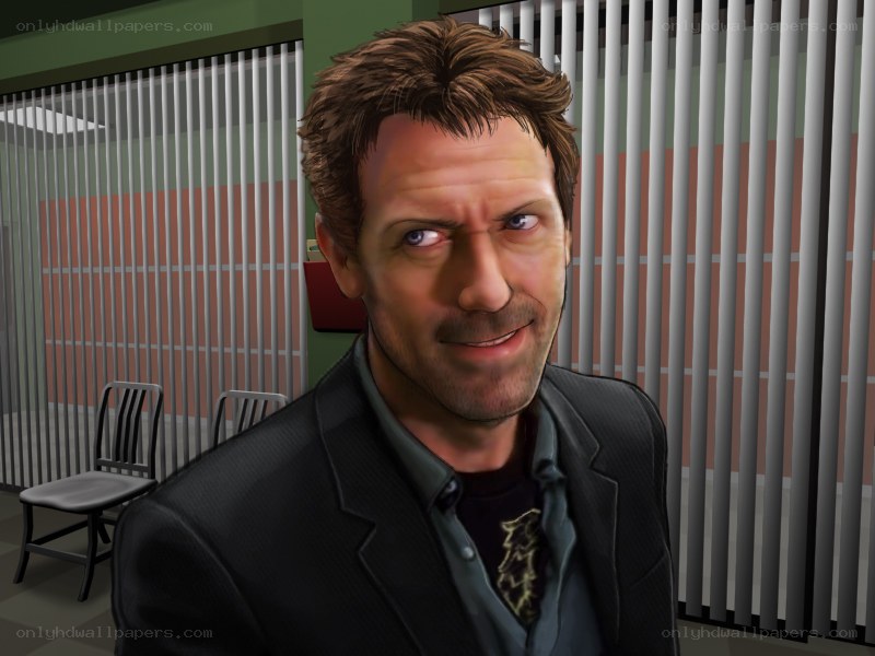 man in office with smirk