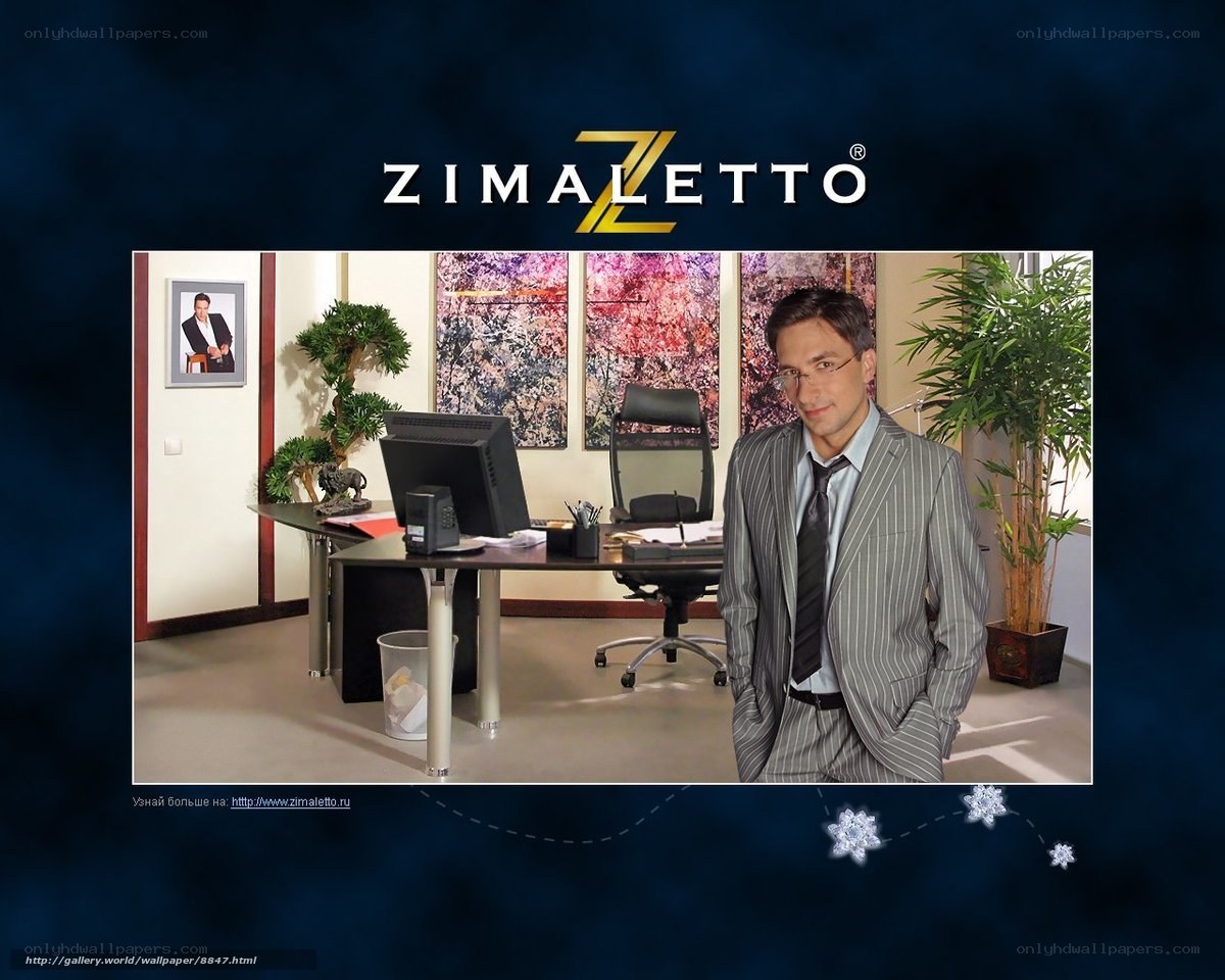 Man in office with Zimaletto logo