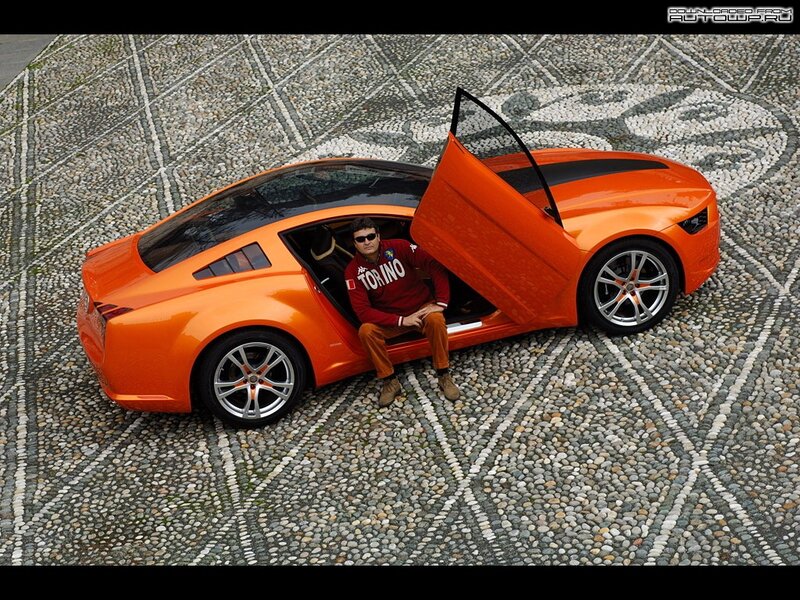 Man in Orange Car — Dramatic
