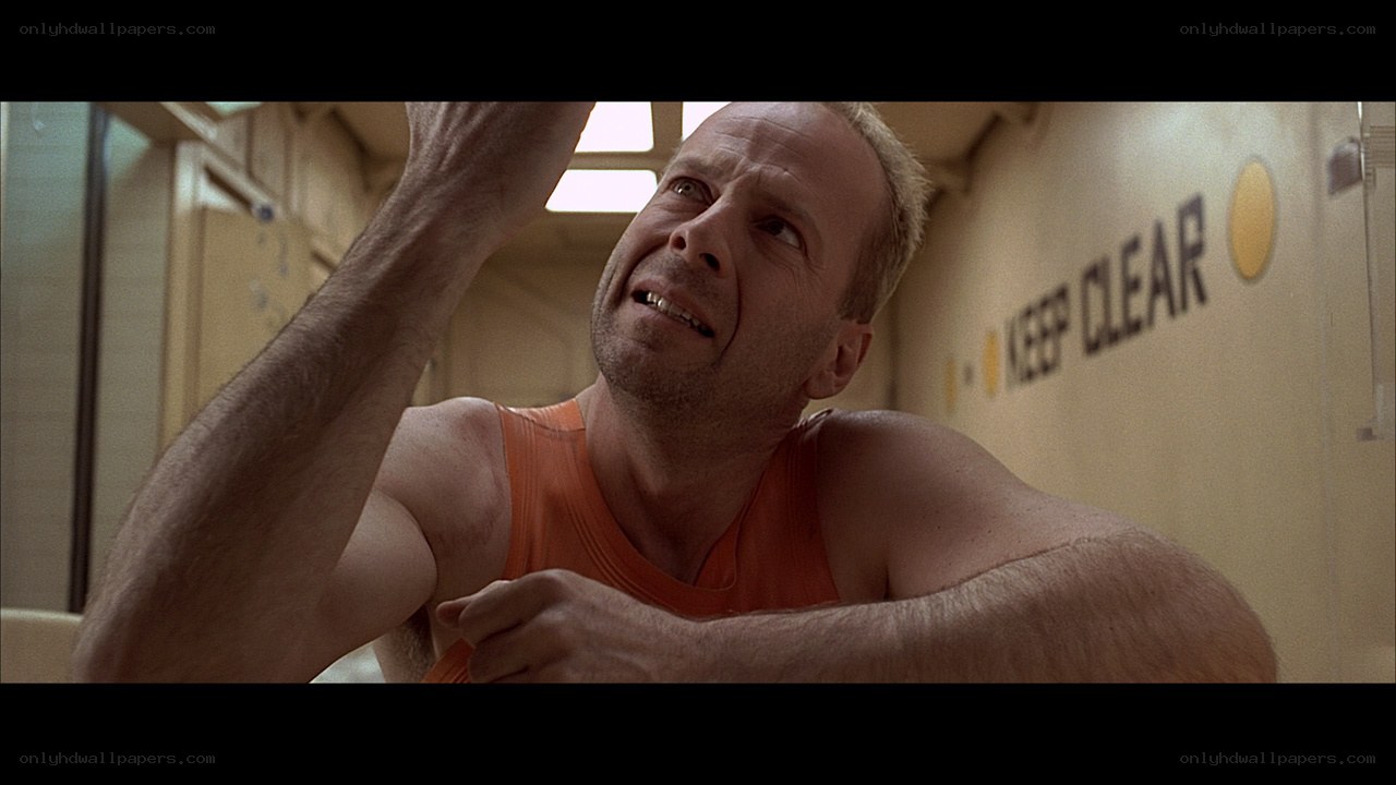 man in orange tank top