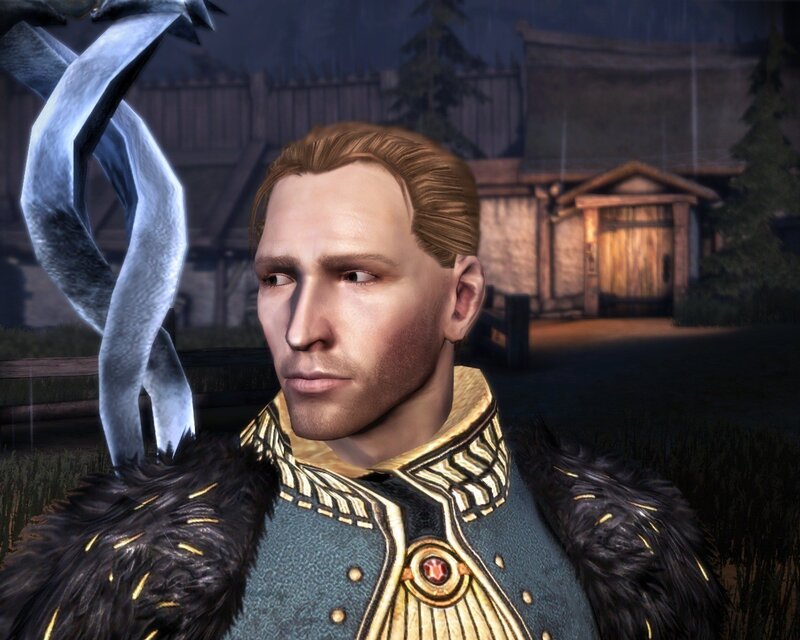 Man in Ornate Armor — Blue