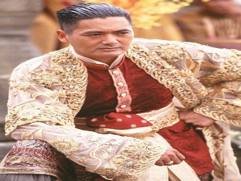 Man in Ornate Costume — Red