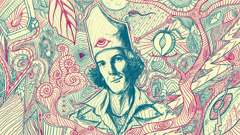Man in Ornate Hat — Pink